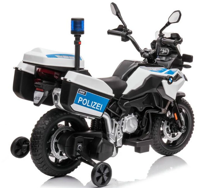 New BMW F850 GS Licensed Kids Motorcycle Ride on Toy with Police Light and Storage Box