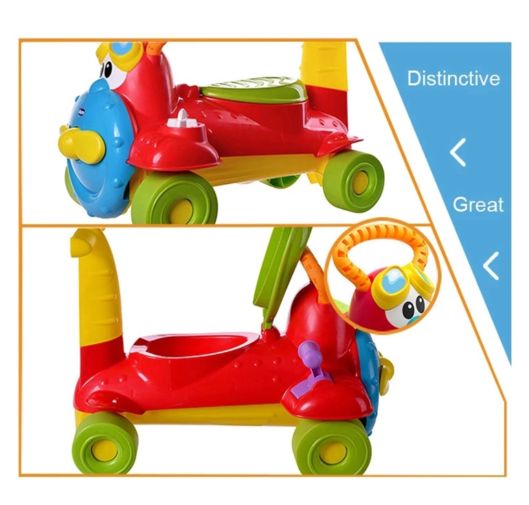 Wholesale Ride on Toy Carros De Juguete 4 Wheels Plastic Classic Baby Ride on Push Cars with Push Handle Ride