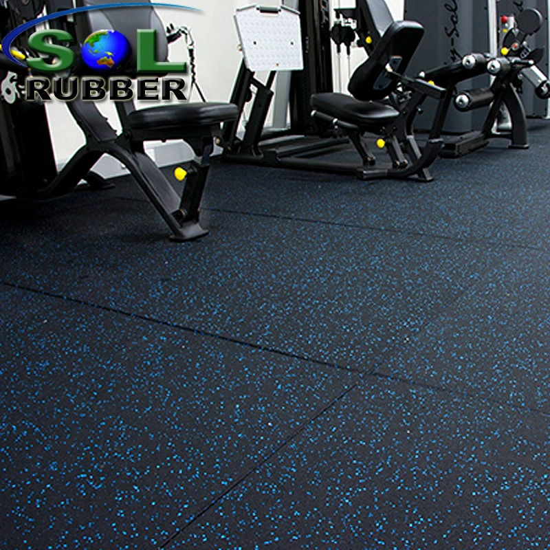 Wear Resistant Matting Surface Fitness Rubber Gym Flooring Tiles