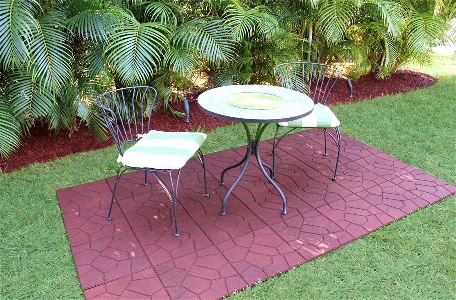 Sol Rubber Residential Patio Outdoor Rubber Flooring Paver