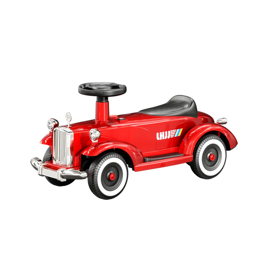 High Quality Newest Battery Operated Car Retro Classic Aesthetic Cool Music Light Ride on Car Kids Electric for Children Toys