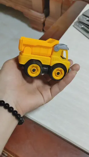 Promotion Gift Plastic Toy Children Gift Yellow Vehicle Toy Vehicle Engineering Vehicle